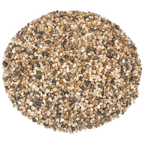 River Rocks, Landscaping Pebbles, Mixed Color Decor Stones, 10 Pounds | Ornamental Gravel Filler For Flower Bed, Fish Tank, Plants, Vases, Succulents, Home & Garden Landscaping Decoration - color: Mixed Color, size: 10 Pounds
