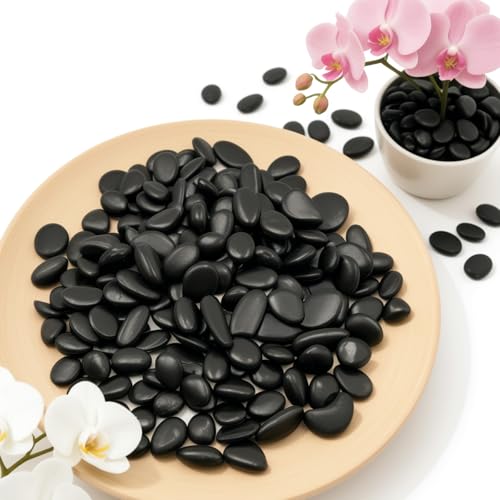 5/8 Inch Plant Decorative Gravel,6 Pounds Natural Black Decorative Pebbles - size: 6lb, style: black
