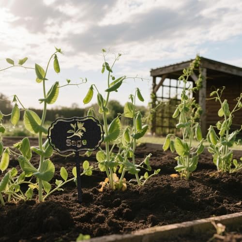 CUTHOLLOW 8PCS Vegetable Garden Plant Markers, Metal Plant Labels | 3.5"x7" Waterproof Metal Stakes, Plant Labels, Garden Labels, Garden Markers for Plants Outdoor, Vegetable Garden Decor - style: Vegetable