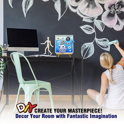 VTZH DIY Vase Mosaic Tiles for Crafts Painting Kits, DIY Arts and Craft Kits with Petal Glue Accessories Crafts for Adults, Mosaic Crafts Handmade Decorative Painting, Room Decoration, Gifts - style: Blue -Beach Memories