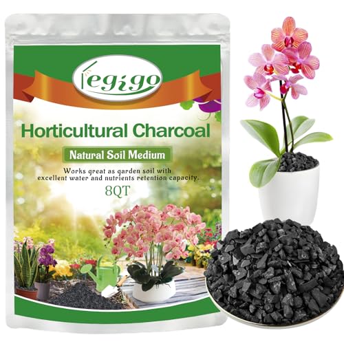 Legigo 8 QT Horticultural Charcoal- Natural Biochar Soil Amendment - size: 8 QT