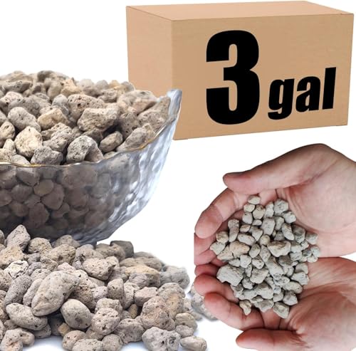 Organic Pumice for Bonsai and Horticultural 100% Natural- (3 gallons, 3/8 inch) - color: 3 gallons, size: 3/8 inch
