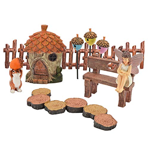 Adoring Acorns Fairy Garden Kit - 11 Piece - color: Adoring Acorns