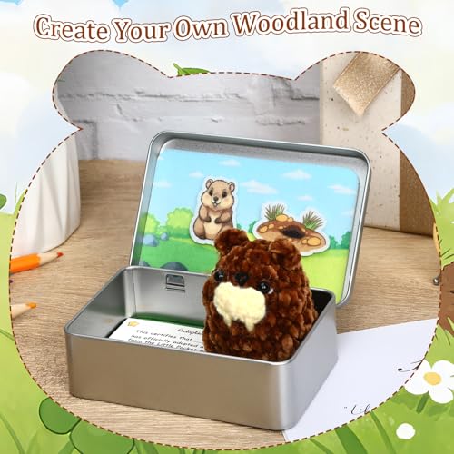 Little Pocket Groundhog Cute Collectible Gift Groundhog Day Decor | Cute mini groundhog in a pocket tin, a collectible desk gift inspired by Groundhog Day for friends and coworkers - style: Groundhog