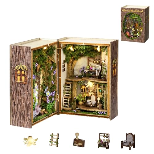 Flever Dollhouse Miniature DIY House Kit Creative Room with Furniture for Romantic Valentine's Gift (Forest Wonderland) - color: Forest Wonderland