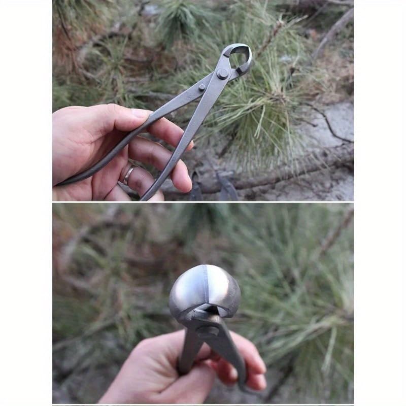 Bonsai Tool Set - 210mm Knob Cutter, Concave Cutter & Root Cutter Pliers, Heavy-Duty Garden Bonsai Modeling Tools (C)