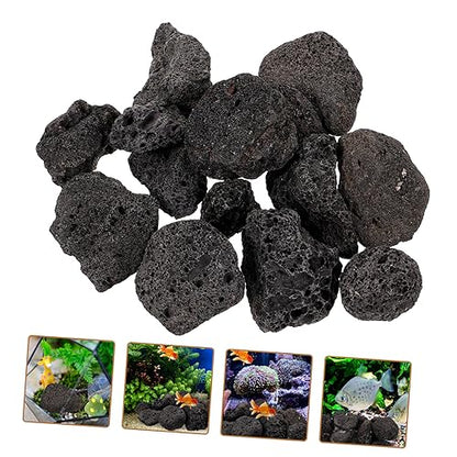 1pack Volcanic Rock for Aquarium and Potted Plants Natural Porous Stones for Decorative Landscaping Garden Use and Floral Arrangements