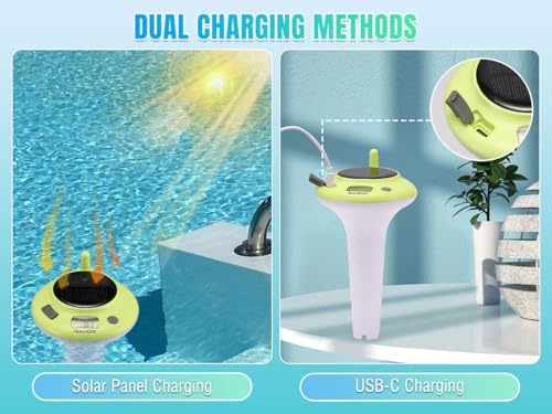 Raddy PT-5 Wi-Fi Smart Floating Pool Thermometer Sensor