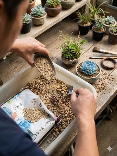 Premium Japanese Succulent & Bonsai Soil Mix - Yamano Kusa Blend with Baked Akadama, Kanuma, Ezo Sand & Pumice - Fast Draining, Optimal Aeration for Cacti & Alpine Plants - [10L/13LB] - size: Succulent Soil