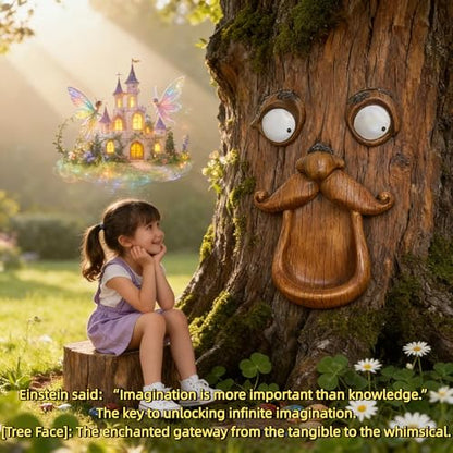 clearance—tree faces decor outdoor,tree faces,tree decorations outdoor - style: Large-Tree face 04