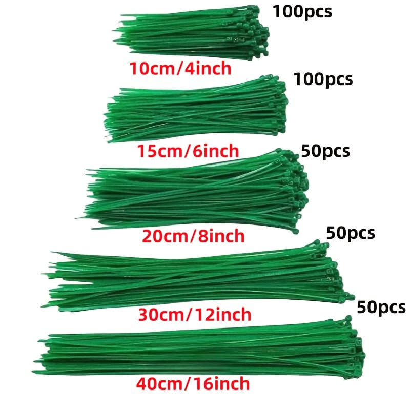 100PCS Reusable Plant Binding Twine Heavy-Duty Nylon Individually Wrapped Garden Straps for Indoor Support and Plant Training, 3x200mm - color: 3x200mm