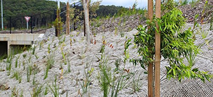 Jute Erosion Control, Soil Saver Mesh Blanket - 48" Wide x 20 Yards (60 feet Long) - 240 Sq. Ft. Coverage - size: 20 Yards