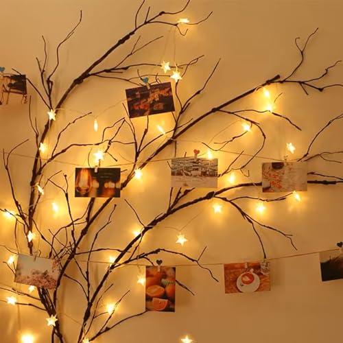 4Pcs Artificial Creepy Flexible Tree Branches Twigs Garland Halloween Decor | Bendable Faux Cherry Blossom Wood Craft Grape Cane Vines Plants Stick Wall Hanging Limbs For Jungle Event Decoration