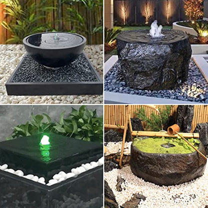 1-2.2 Inch High Decorative Black River Rocks, 5LB Polished Stones, Pebbles for Landscaping, Fish Tank, Garden, Vase Filling Pebbles, Outdoor Decorative River Rocks - size: 5LB, style: Black