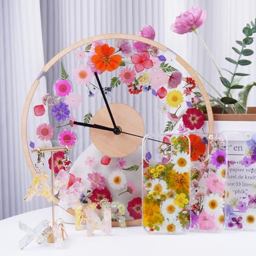 50Pcs Large Purple Dried Pressed Flowers for Crafts,Xinxinran Dry Flowers Kit for Resin Molds,Epoxy Resin Accessories,Bookmark,Nails, Jewelry Molds,Candle Making Supplies,Soap,Frame,Cakes - color: Large Purple 50pcs