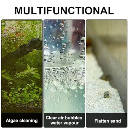 Algae Scraper for Glass Aquariums 24.4" with 10 Replaceable Blade