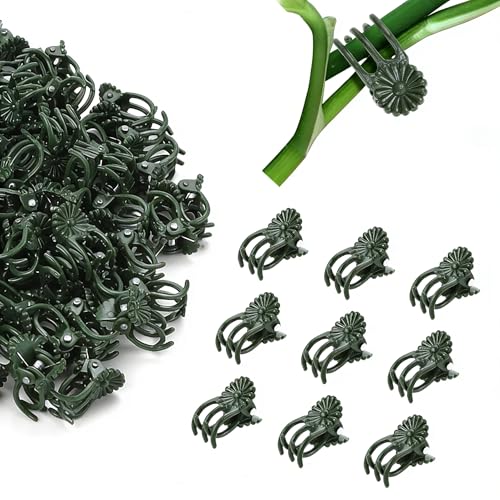 Plant Clips Orchid Clips 200 PCS Plant Clips for Climbing Green Plants Orchid Clips for Plants Support Garden Clips Plant Support Clips Vine Clips Plant Clips for Outdoor Plant Support Stem Vine Stalk - size: 200 pcs