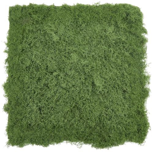 CREATCABIN Fake Moss Mat Artificial Moss Roll Faux Grass Mat Sheet Table Runner Decorations for Wall Indoor Plants Crafts Art DIY Fairy Garden Wedding Party Centerpieces 20x20Inch Dark Green