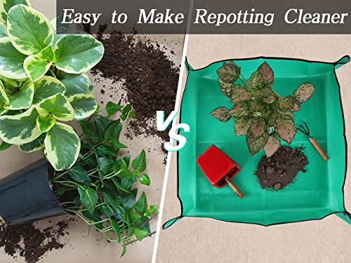 39.4" x 39.4" Extra Large Plant Repotting Mat, Waterproof Repotting Tray for Indoor Plants Potting Soil, Gardening Tray Mat, Portable Potting Tray Soil Mat for Indoor House Plants Succulents Orchid - size: Extra Large 39.4 x 39.4"