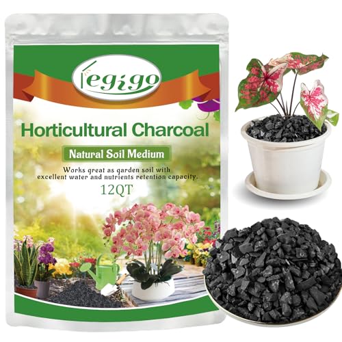 Legigo 12QT Horticultural Charcoal- Natural Biochar Soil Amendment - size: 12 QT