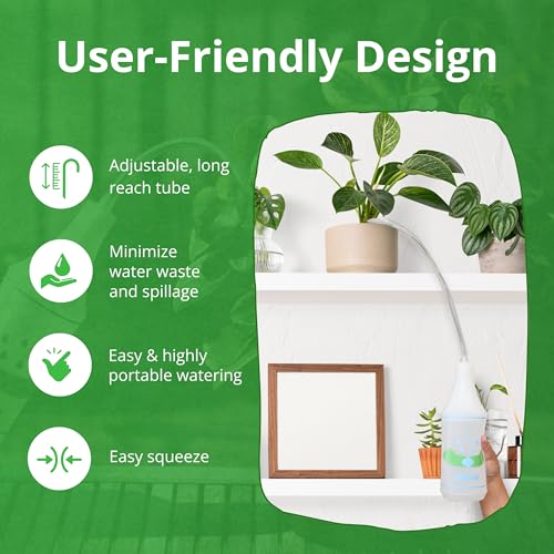 UpBloom - 32 Oz Squeeze Bottle for Hanging Plants, Squirt Bottle/Water Container for Outdoor/Indoor Made in USA - Great Alternative for Can (2-Pack) - style: 2 Pack