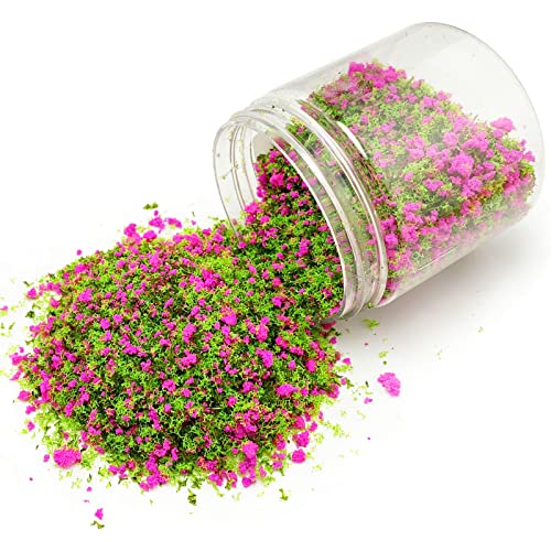 Miniature Flower Moss Grass Tufts Material for Fairy Garden (Rose) - color: Rose