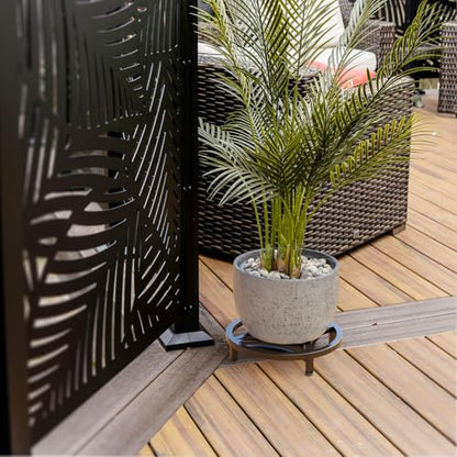 Zhongma 2 Pack 11.8" Low Plant Stand, Fully Assembled Heavy Duty Pot Riser - size: 2 Pack 11.8" Metal Plant Stand