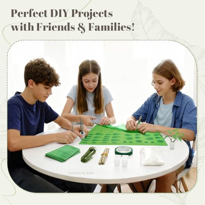 iLAND Crafts for Teens Girls Adult Women DIY Miniature Plants Craft Kits for Beginners Crafting Kits for Teens 14-16 Girls Mini Décor 1/12 Scale Accessories Making Set Crafty Gift Small