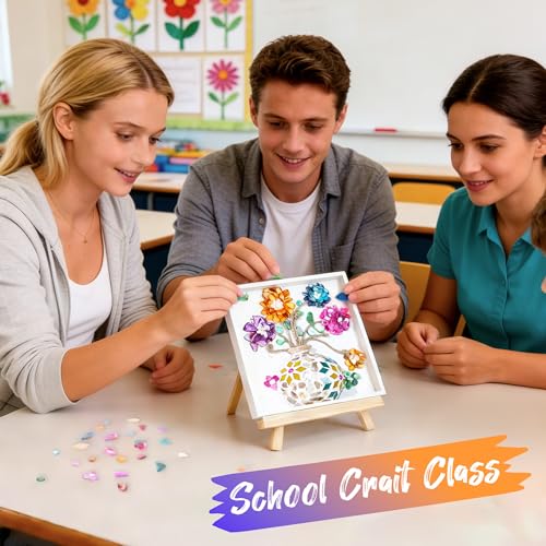 Joyclub DIY Vase Mosaic Painting Kit Mosaic Kits for Adult with Vase Flower - color: Cloisonne