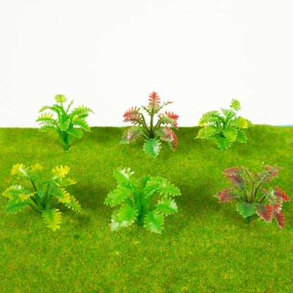 6 PCS Model Trees Miniature Plants for Fairy Garden Diorama Train Scenery Micro Landscape Decors