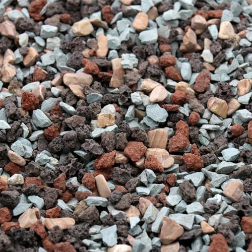 Mixed Color Lava Horticultural Lava Rocks for Plants, 1/5 Inch, 10 lbs - color: HORTICULTURAL - BONSAI MIX, size: Mini (0.2 Inch)