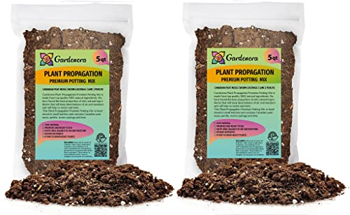 Gardenera Organic Plant Propagation Premium Potting Mix - Achieve Ideal Air and Moisture Balance - 10 Quart - color: Plant Propagation Potting Mix, size: 10 Quart Bag