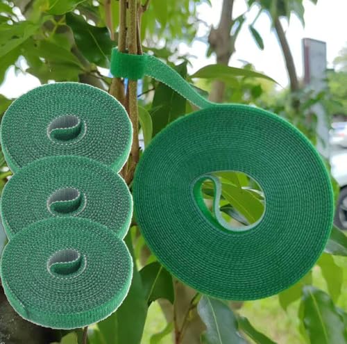 3Rolls/Set Hook and Loop Tape Cable Ties Reusable Fastening Tape Green - color: Green