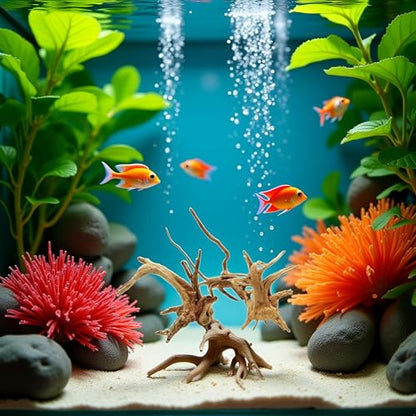 Tustao Aquarium Driftwood Branches Natural Wood Reptiles Trunk Wood Fish Tank Decoration Plant Stump Ornament Landscaping, Fish Tank Decoration, 8-10cm