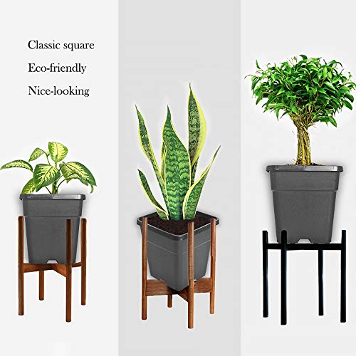 Square Nursery Pots Plant Pots Grow Pots Nursery Container Fit for Planting Soil Plants 10 Gallon 5Pcs - color: Black, size: 10 Gallon-5pcs