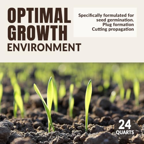 Old Potters Germination Mix with Peat Moss, Fine Perlite & Vermiculite - Perfect for Seed Germination, Plugs, and Cutting Propagation - Balanced pH, Enhanced Drainage and Aeration, 24 Quarts. - style: Germination Mix