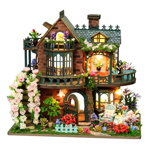 Spilay Book Nook Kit for Adults, Fairy Garden DIY Miniature House Kit - color: Fairy Garden
