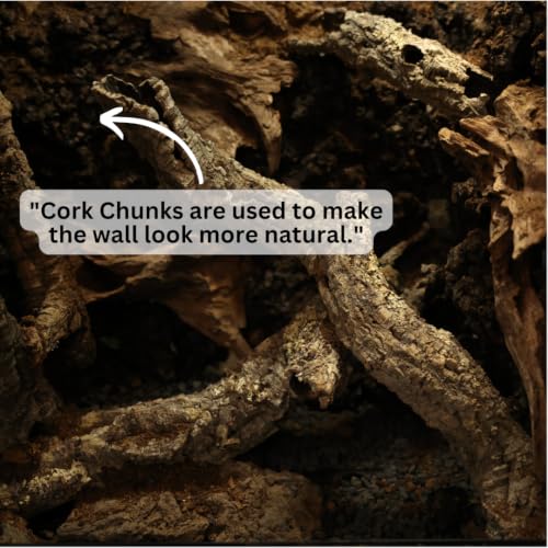 Carbonized Cork Terrarium Background (Med - LG Chunks (21oz))