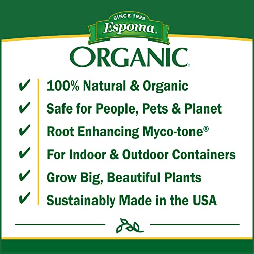 Espoma Organic Potting Soil Mix - All Natural Potting Mix For All Indoor & Outdoor Containers Including Herbs & Vegetables. For Organic Gardening, 8qt. bag. Pack of 1 - style: Mix