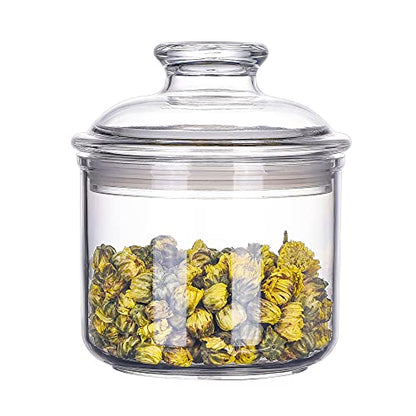 13.5oz Small Acrylic Storage Jar, Airtight Lid with Silicone Sealing Ring, Ideal Canister Container for Sugar, Tea, Spices, Herbs, Shells, Bath Salt, Christmas Decorative Apothecary Jars - size: Standard 400 ml