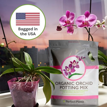 Perfect Plants Orchid Potting Mix, 8 qt, Bark Blend for Phalaenopsis - size: 8qts.