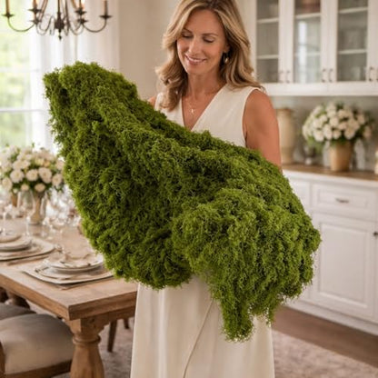 Artificial Moss Roll 33x200cm for Wall Decor, Backdrop & DIY Projects | Long moss roll for creating grass wall backdrops,event displays,photo areas,window styling and creative decorating projects. - size: 33x200cmx1pc