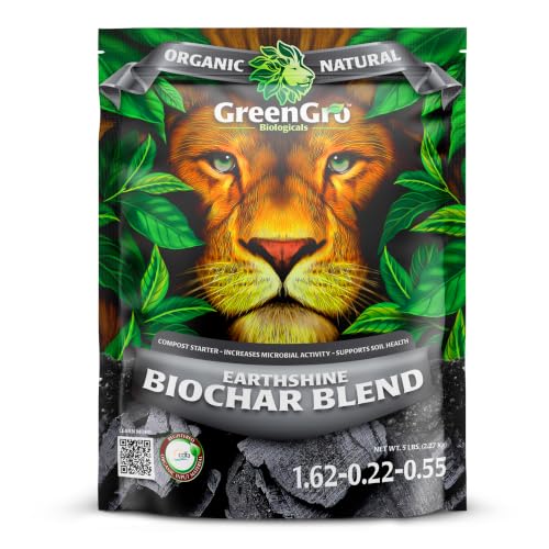 GreenGro Earthshine Fortified Biochar Soil Amendment, 5 lb - size: 5-Pound