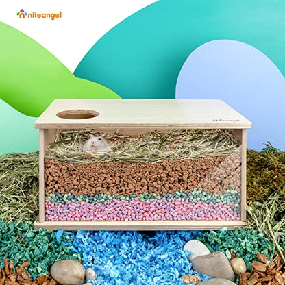 Niteangel Natural Coco/Cork Hamster Bedding: 5L Absorb Odors & Low Dust - size: 5L