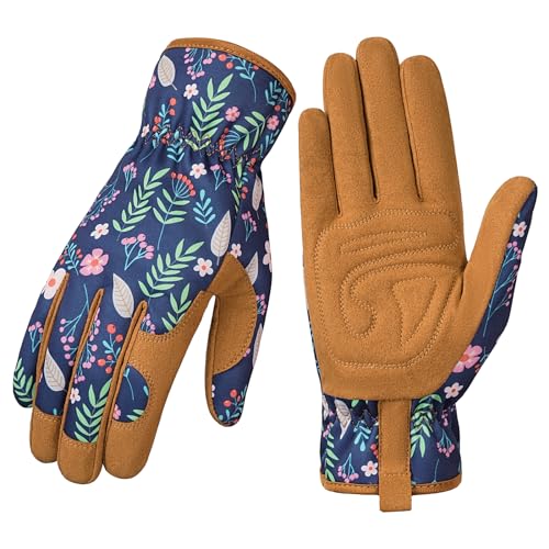 Pleneal Gardening Gloves for Women, Garden Gloves Protective Working Gloves