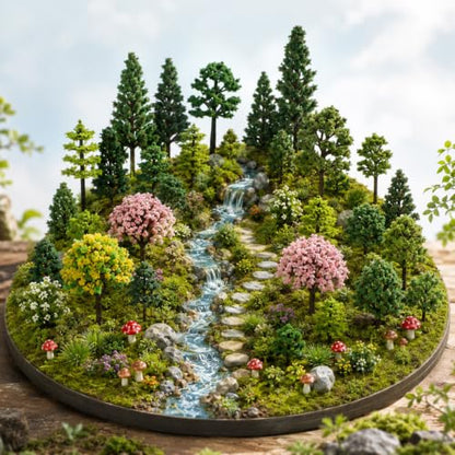 30 Pcs Tiny Model Trees Mixed Mini Trees Diorama Tree
