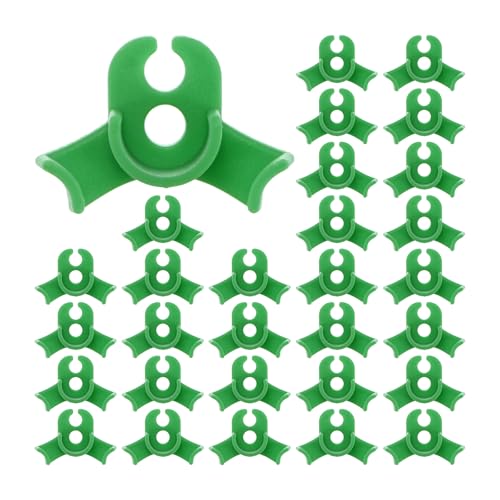 M METERXITY 60-Pack Plant Bender, 1.4x1 Inch 90 Degree Adjustable Plant Training Clips Plant Stem Low Stress Plant Branch Trainer Clips for Plant Gardening/Flowers/Climbing Plants[Green] - color: Green