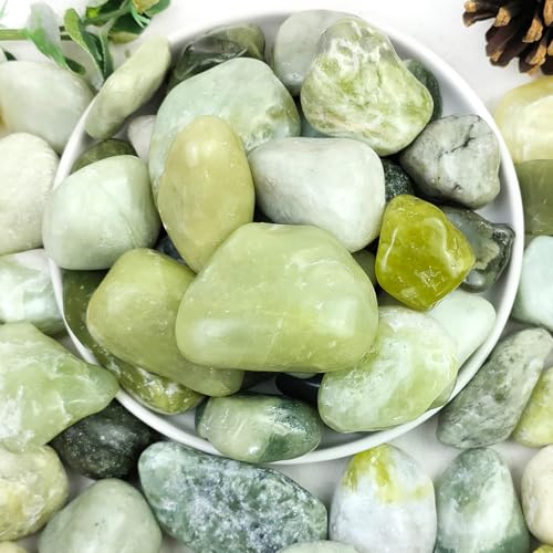 YISZM 20lbs Jade River Rocks for Landscaping, Pebbles for Indoor Plants - color: Jade, size: 20 Pounds