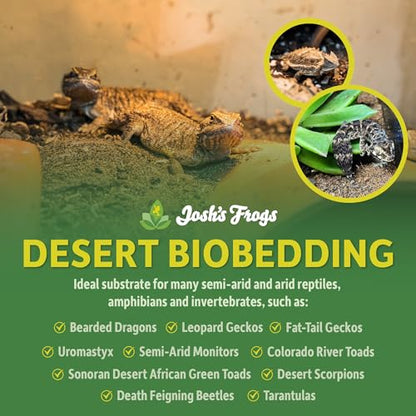 Josh's Frogs BioBedding Desert Bioactive Substrate (4 Quart) - size: 4 Quart