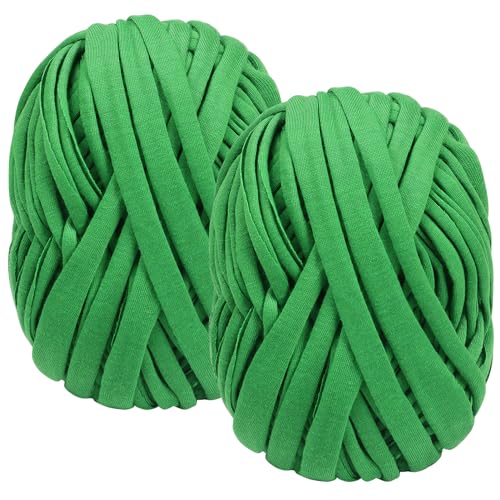 Shintop 2 Packs Garden Twine, Soft Green Plant Ties for Tomato (196ft) | Tomato Ties for Climbing Plants, Gentle on Delicate Stems, Soft and Stretchy, Easy to Tie and Untie